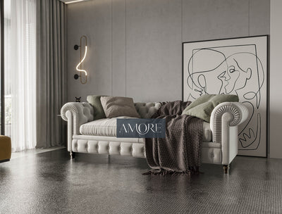 Valora England Newport 3 Seater Fabric Sofa